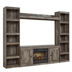 Wynnlow 4-Piece Entertainment Center with Electric Fireplace