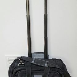 TravelPro Crew 5 Rolling Tote Wheeled Carry On Luggage 16" Telescoping Handle #7413 Black