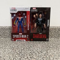 Marvel Legends Punisher And GV Miles Morales Used Only Displayed Need Gone ASAP$30