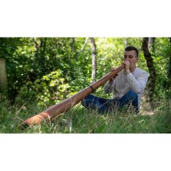 Sliced Mahogany Pro Didgeridoo, Tuning D 