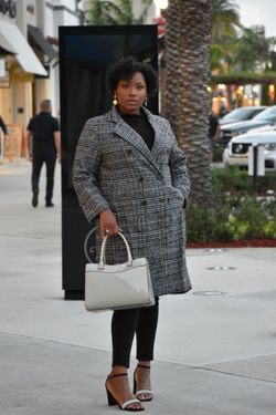 Patterned Trench Coat