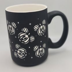 Disney Mickey Mouse Jack-O-Lantern Head Matte Black Halloween Coffee Large Mug