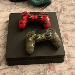 PS4 and two controller I got a cable and power crew