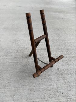 Vintage Mini Wooden Easel Display Stand Folding Tabletop Picture Frame Holder
