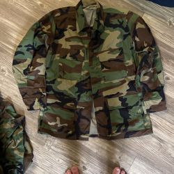 USGI Military Woodland Camo BDU Shirt