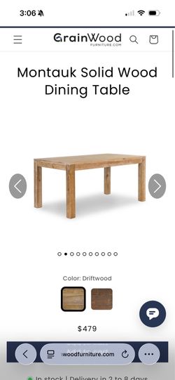 Modern Rustic Dining Table for sale