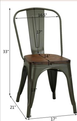 Stackable Metal Dining Chairs
