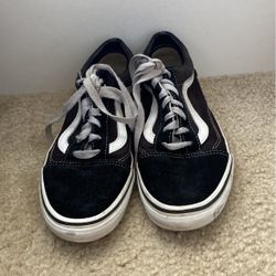 Stripped Black Vans