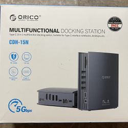 ORICO MacBook Docking Station for MacBook Pro M1, Mac, Window, 15 in 1 USB C Triple Display Docking Station with Dual Moniter 4K HDM, 8 USB Ports