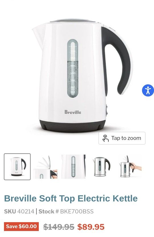 Breville Soft Top Electric Kettle