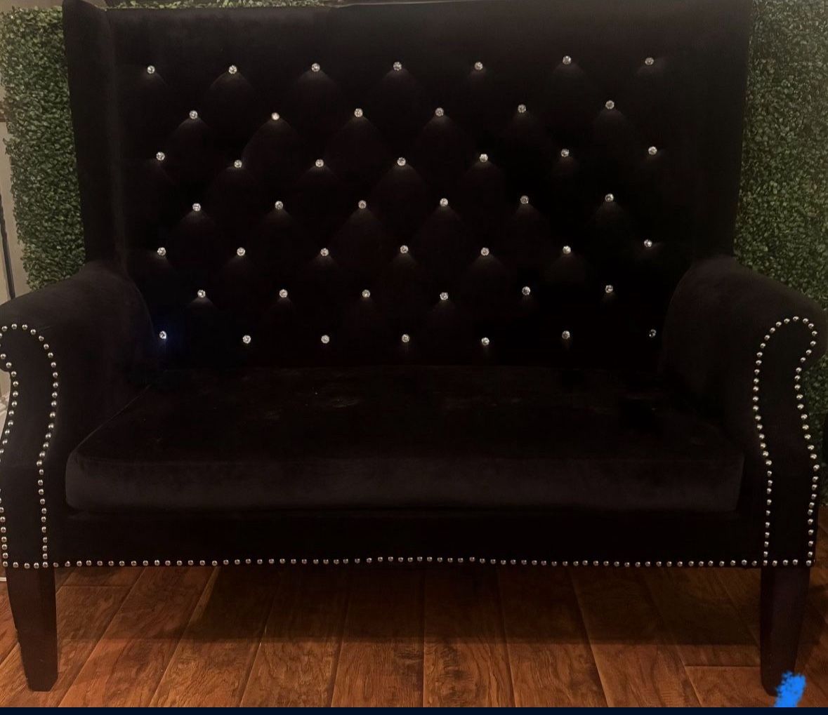 Black Velvet Chair