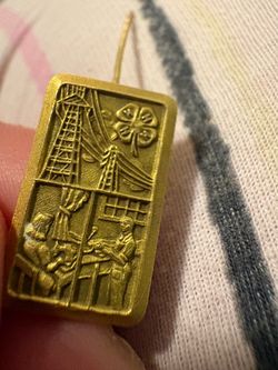 Vintage 4-H Gold-Tone Lapel Pin
