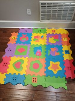 Rubber tile mat