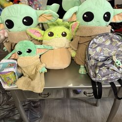 Baby Yoda Plushies/ Backpacks 
