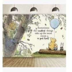 Winnie the Pooh Cake Topper & Backdrop Banner Set – New, Never Used
