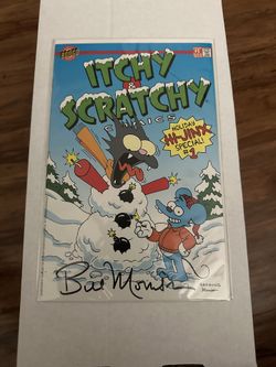 Itchy And Scratchy Comic Signed