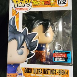 Goku Ultra Instinct Sign Funko Pop Limited Edition