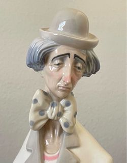 RARE LLADRO CLOWN WITH CONCERTINA #1027 PAYASO