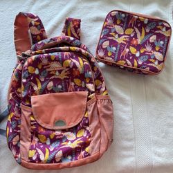 Two Book Bag With Lunchbox 