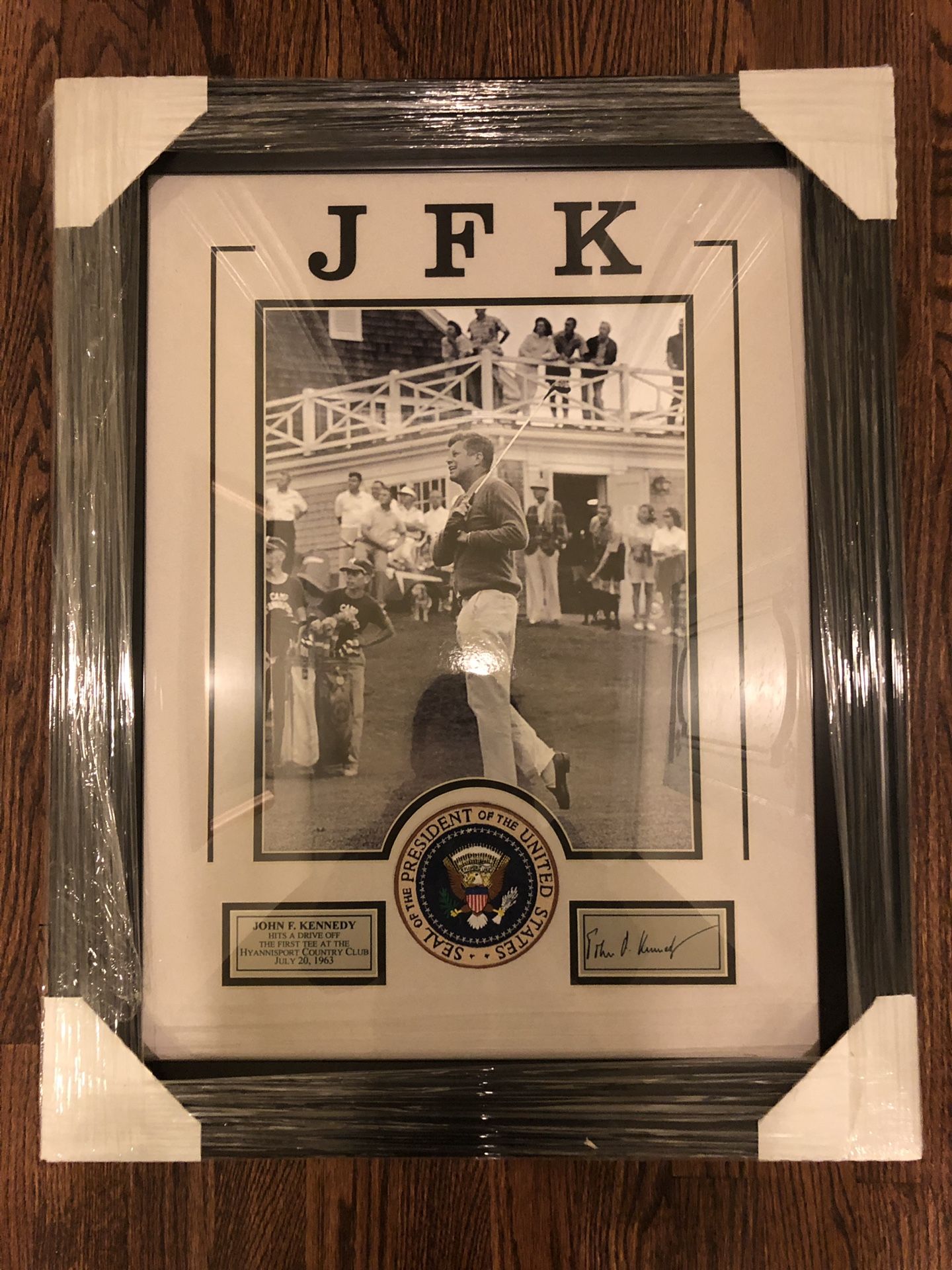 Framed and Signed Picture of John F. Kennedy