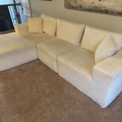 108” Modular Sectional Sofa, Cloud Sectional Couch with Deep Seat, Modern Modular L-Shape Sofa Couch with Chaise,Upholstered Boneless Couches for Livi