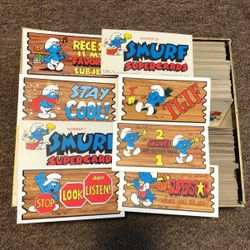 1982 Smurf Supercards ( 2 Complete Sets & One Set Is Missing One Card, Plus extra Cards, Total more than 300 Cards)