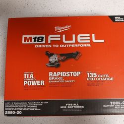 Milwaukee M18 Fuel grinder - paddle switch - sealed, new in box
