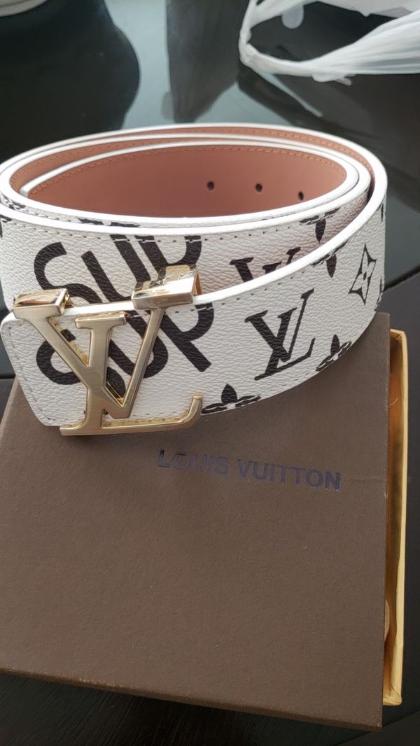 louis vuitton belt supreme black