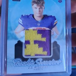Jj Mccarthy Rookie Sweater Patch Card