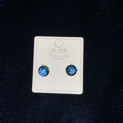 Sterling Silver Tourmaline Earrings, .925