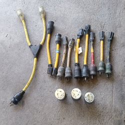 Extension plug power cord adaptor