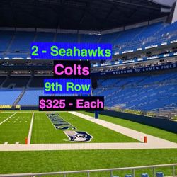 Seahawks Colts Tickets 