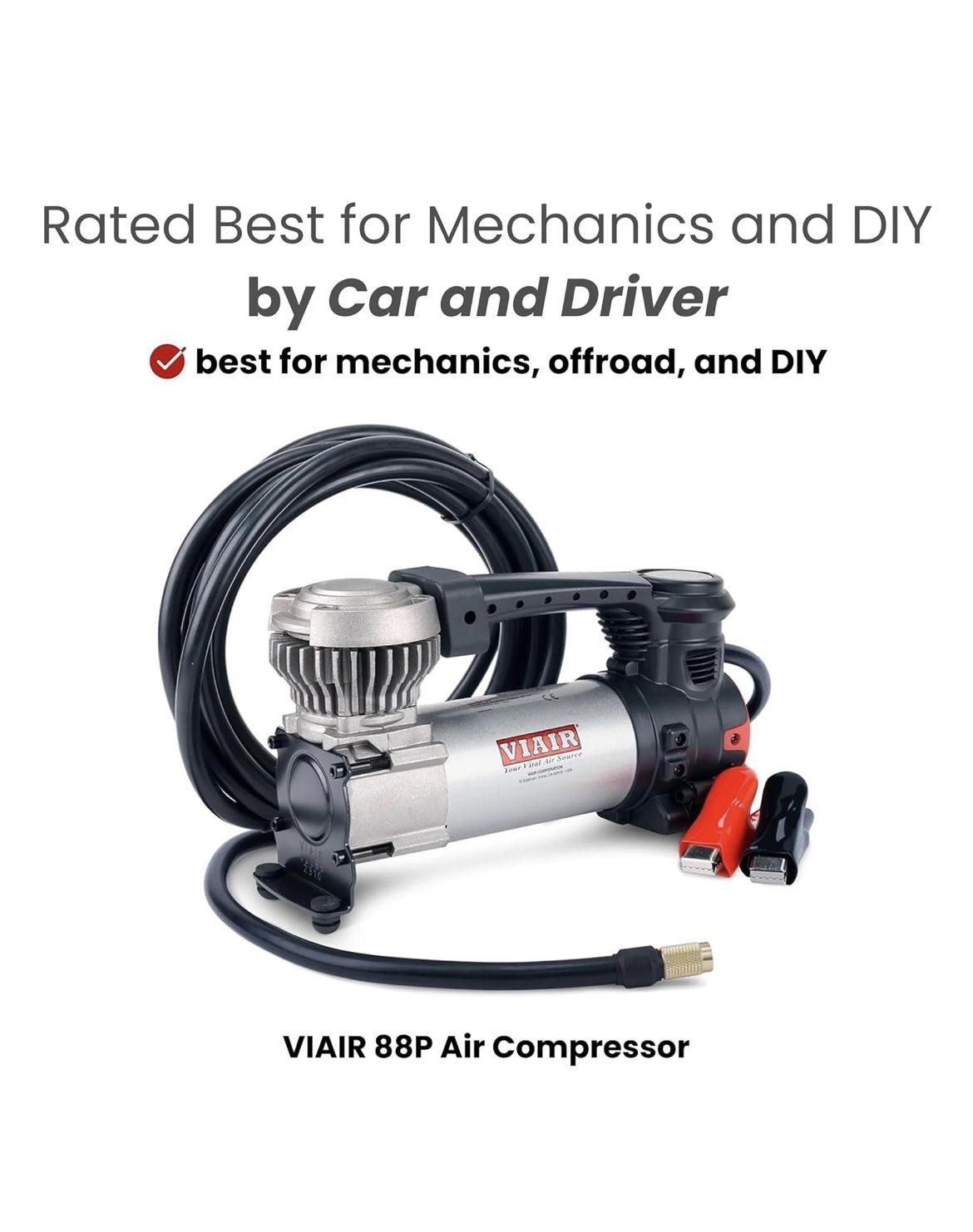 VIAIR Digital EVC88P - Portable Air Compressor Tire Inflator for Car, Truck, SUV & RV | Preset Automatic Shut Off Feature | 12V Heav🆕👍Retails $99.99