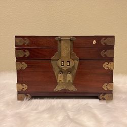 Antique Rosewood Jewelry Cabinet