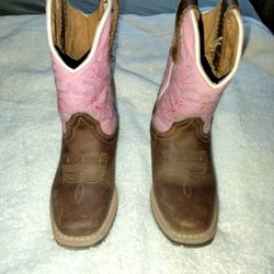 Cowgirl Boots For Lil Girls Size 8c
