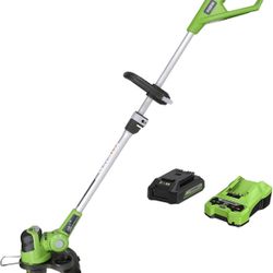Greenworks 24V 12 Inch Cordless String Trimmer (Battery & Charger Incld) - Brand New!
