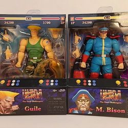 2024 Jada Street Fighter Guile & M. Bison Exclusive Lot of 2 IN-HAND NEW 