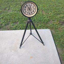 Clock On A Tripod