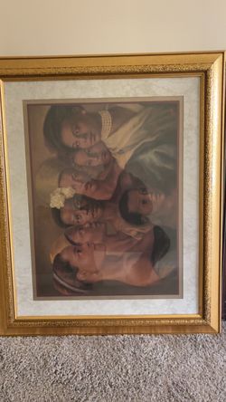 Vintage '92 TIM ASHKAR "The Beauty of Color" African American Women Art Painting