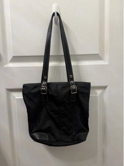 Vintage Coach Black Bucket Purse