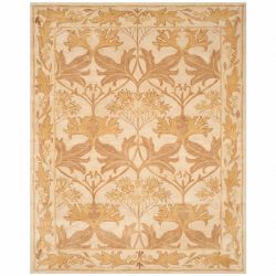 SAFAVIEH Handmade Antiquity Corrie Wool Rug 9’x 12’- Beige/Gold - Rectangle