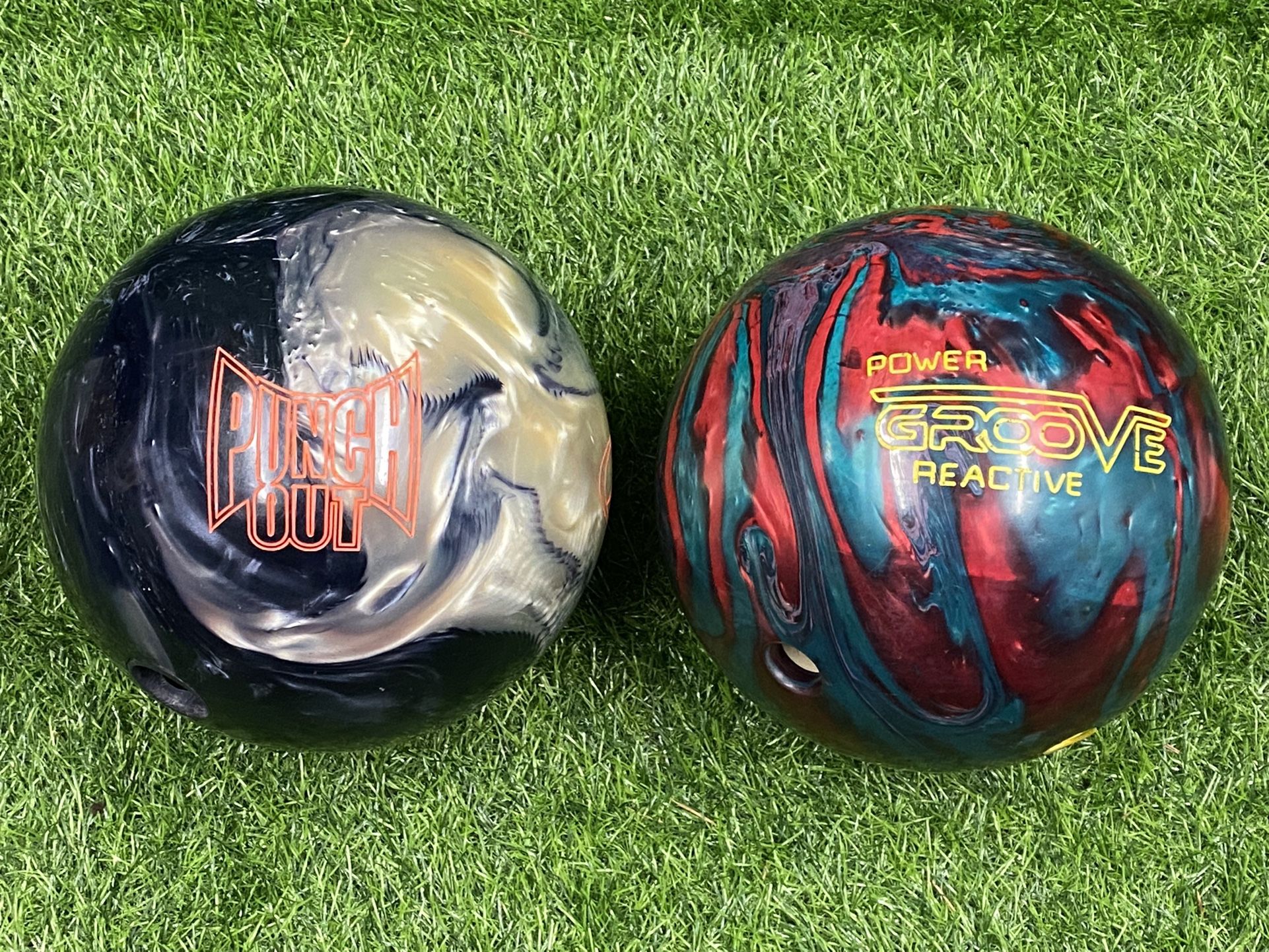 Bowling Balls Storm 15.5 Punch Out And 14.5 Brunswick 14.5 Power Groove Reactive