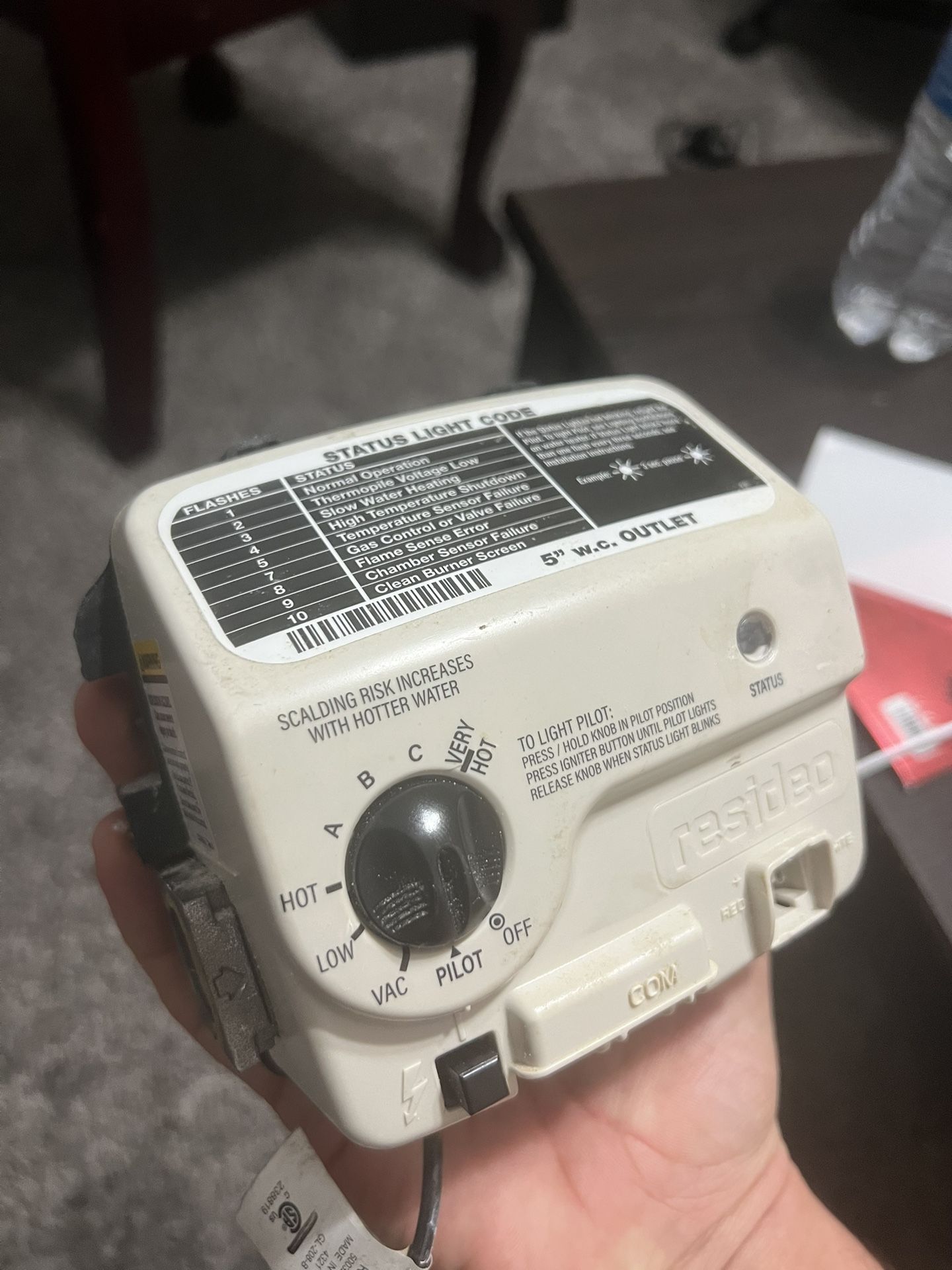Gas Heater Valve (WV8860B1362)