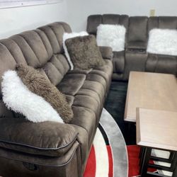 TAX TIME SALE! COMFY BARCELONA SOFA LOVESEAT SET ON SALE $1299! EASY FINANCING! SAME DAY 🚚 