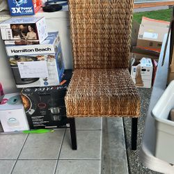 Wicker Tall Chair