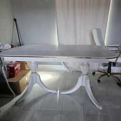 White and Gold Table