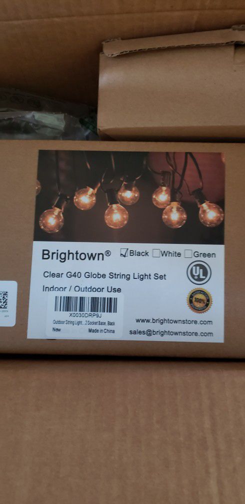 Indoor/outdoor globe string light set ( 2 sets)