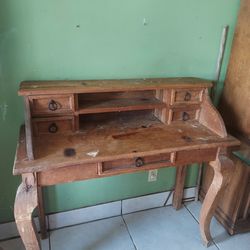 Secretary Desk Mexican  Style All Wood , and A Coner Table all Wood Mexican  style ,  moving Need To Sell .