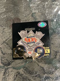 NY Giants Ravens pin