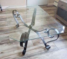 Glass coffee table